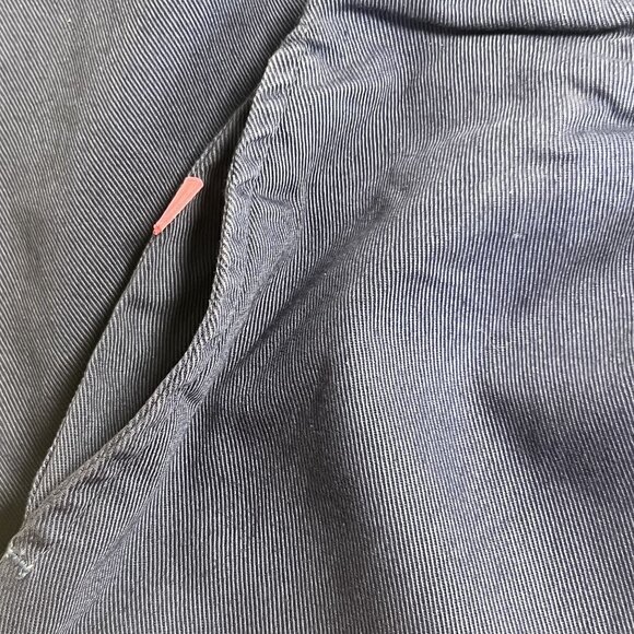 Womens Classic Fit Navy Cotton Pants Size 24T With Elastic Waist Pockets - Picture 10 of 13